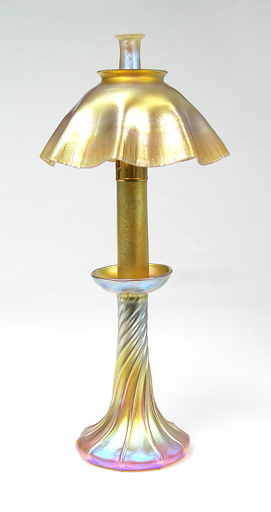 Tiffany Studios, Candle Lamp -- Kerosene