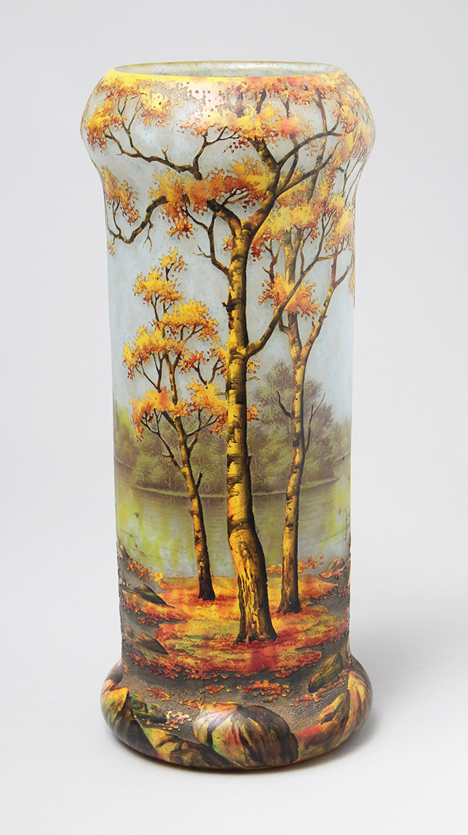 Daum Nancy, Fall Scenic Vase