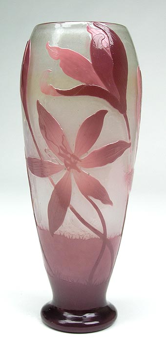 Gallé (Galle), Fire-Polished Vase