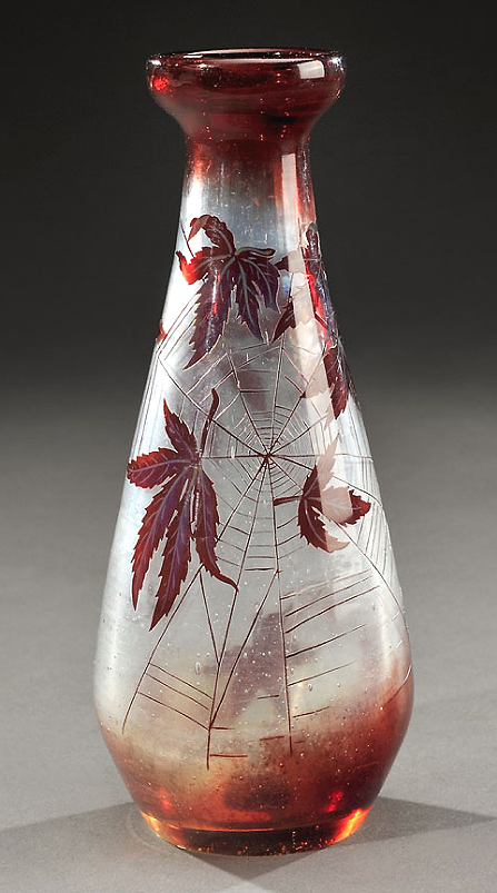 Gallé (Galle), Spider Web Vase