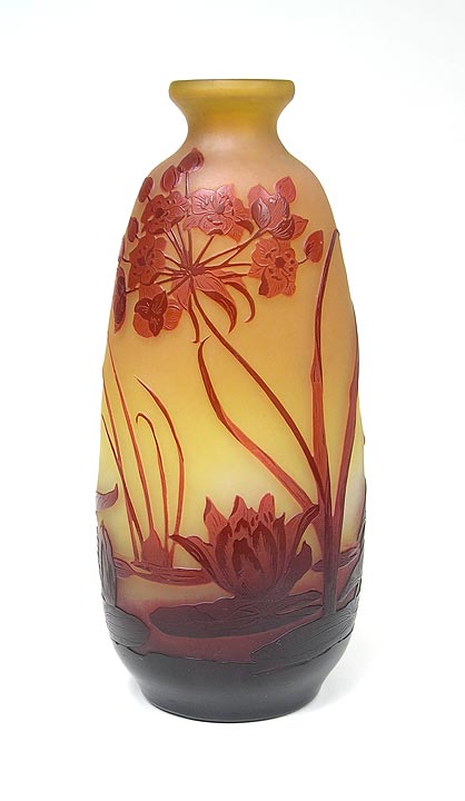 Gallé (Galle), Water Lily Vase