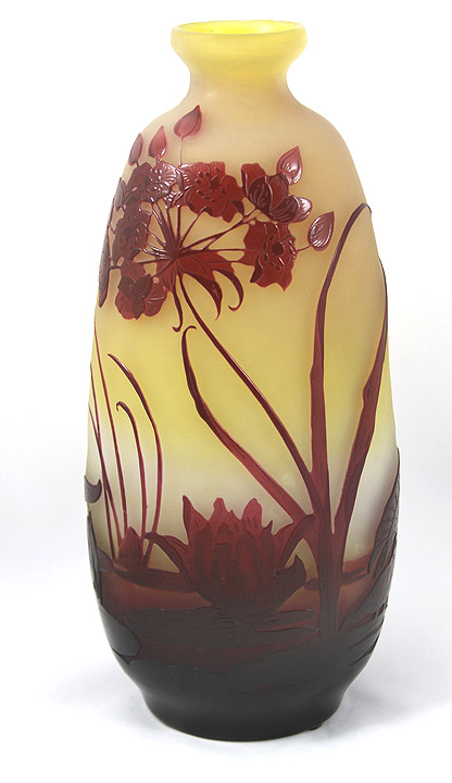 Gallé (Galle), Water Lily Vase