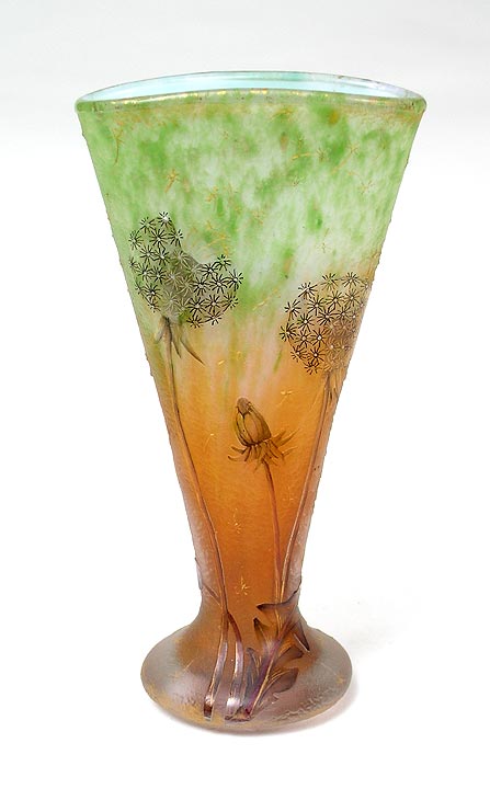 Daum Nancy, Dandelion Vase