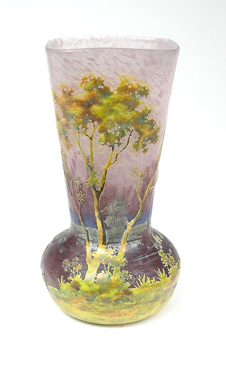 Daum Nancy, Fall Scenic Vase