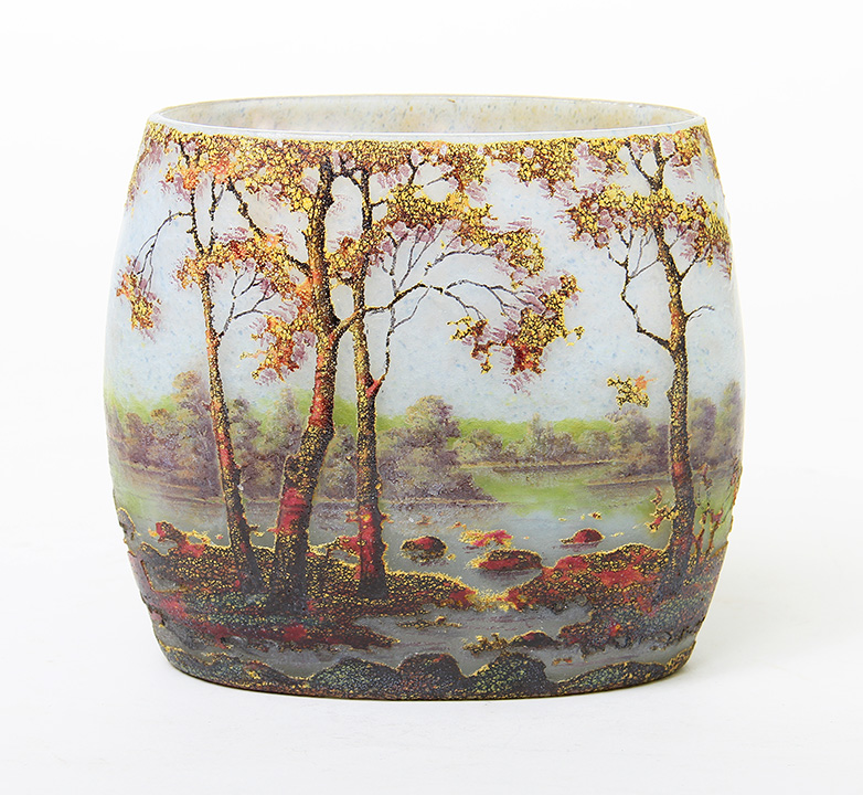 Daum Nancy, Fall Scenic Vase