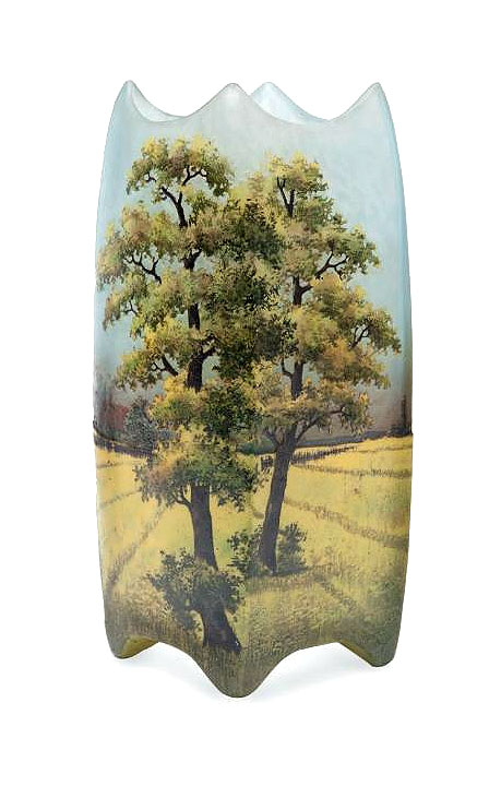 Daum Nancy, Farm Scenic Vase