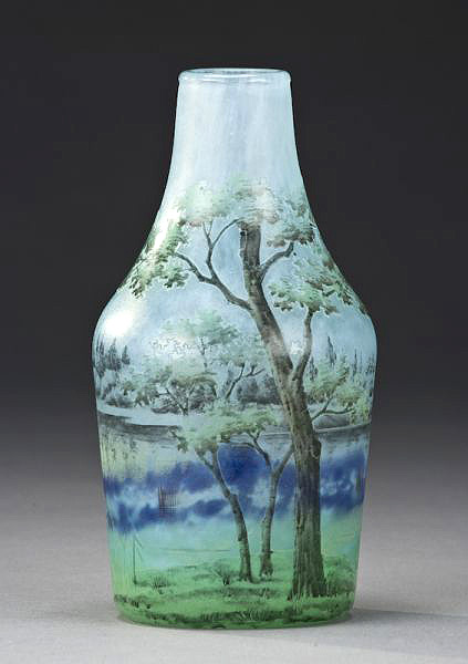 Daum Nancy, Spring Scenic Vase