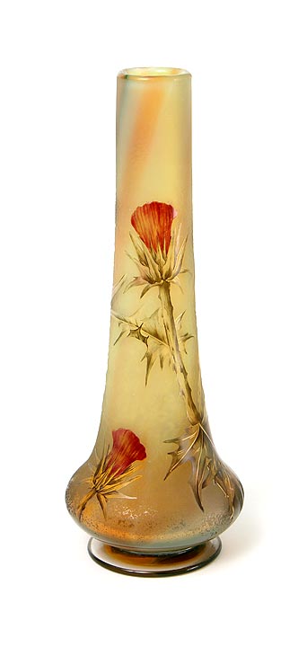 Daum Nancy, Thistle Vase