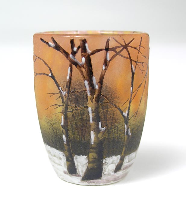 Daum Nancy, Winter Miniature Tumbler